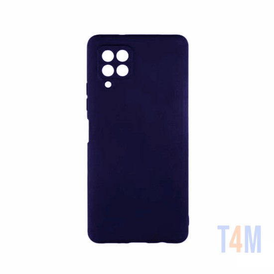 Funda de Silicona con Marco de Cámara para Samsung Galaxy A22 4g Azul